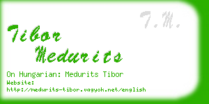 tibor medurits business card